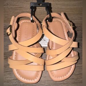 Old Navy Toddler Girls Light Brown Strappy Sandals size 5